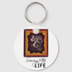 Sewing Is My Life Keychain