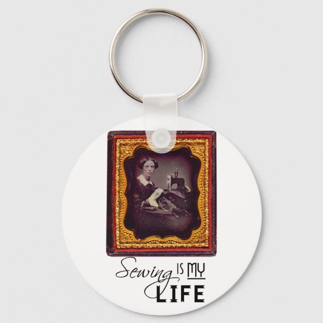 Sewing Is My Life Keychain (Front)