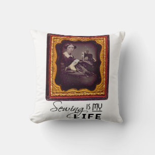 Sewing Is My Life Throw Pillow