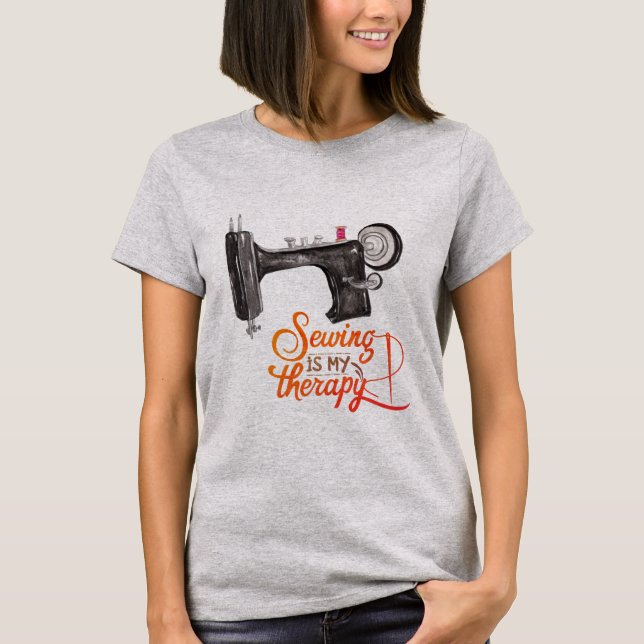 Sewing Is My Therapy T-Shirt (Front)