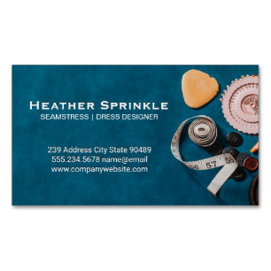 Sewing Kit Tools   Backdrop Magnetic Business Card