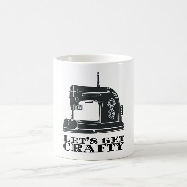 Sewing - Let's Get Crafty Coffee Mug (Center)