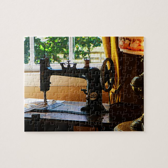 Sewing Machine and Lamp Jigsaw Puzzle (Horizontal)