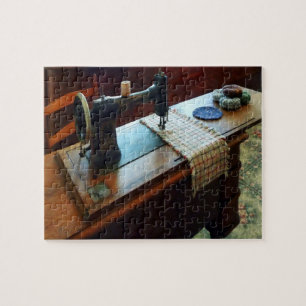Sewing Machine and Pincushions Jigsaw Puzzle