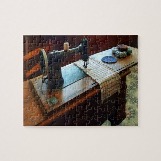 Sewing Machine and Pincushions Jigsaw Puzzle (Horizontal)
