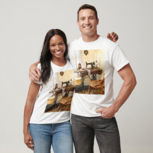 Sewing Machine and Thread Carousel T-Shirt