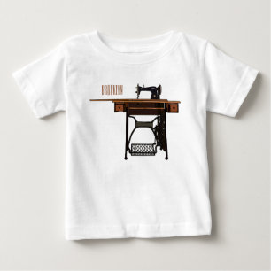Sewing machine cartoon illustration baby T-Shirt