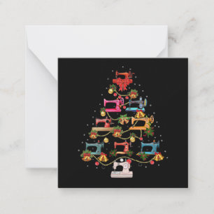 Sewing Machine Christmas Tree Card