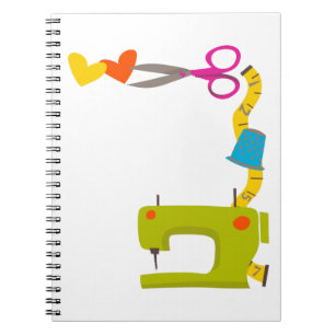 Sewing Machine Corner Notebook