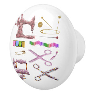 Sewing Machine & Craft Accessories Drawer Ceramic Knob