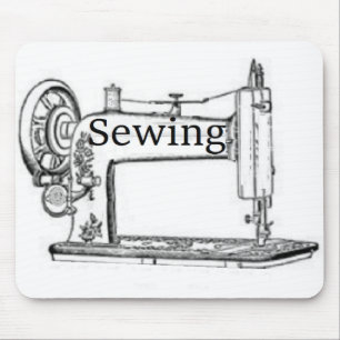 Sewing Machine Design Mouse Pad