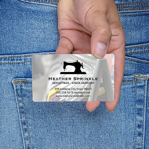 Sewing Machine Hanging Clothes Business Card