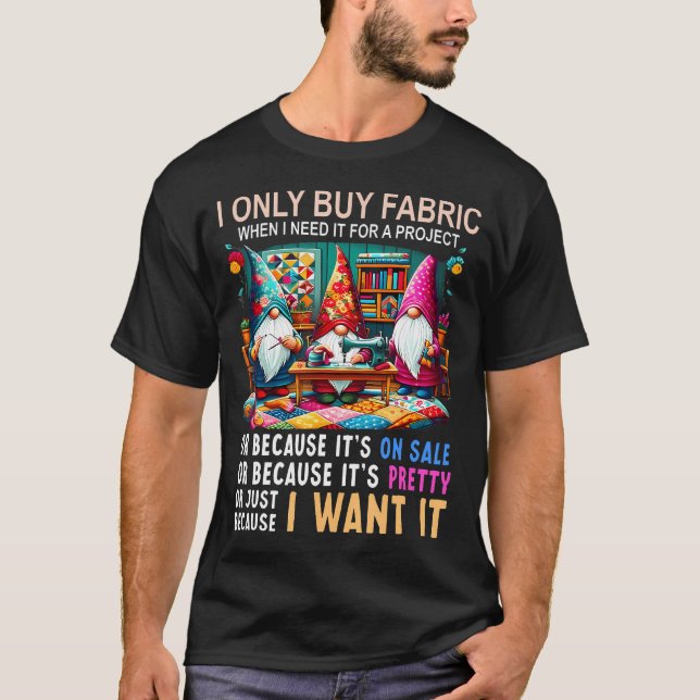 Sewing Machine Lover  Quilt Sew Quilting Fan T-Shirt (Front)