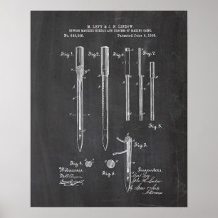 Sewing Machine Patent Poster