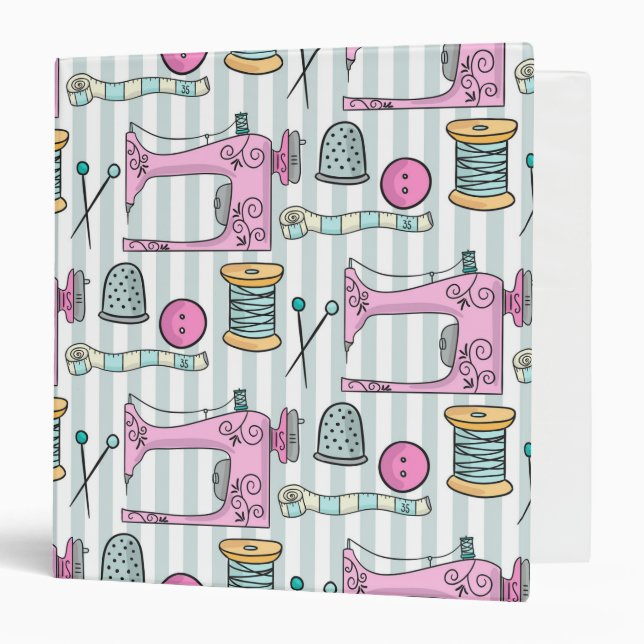 Sewing Machine - Pink Crafts Sew Binder (Front/Inside)