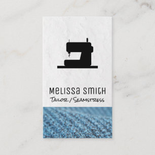 Sewing Machine Seamstress Tailor Business Card