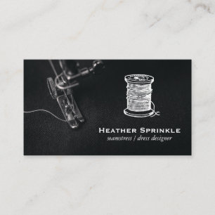 Sewing Machine   Spool of Thread Business Card