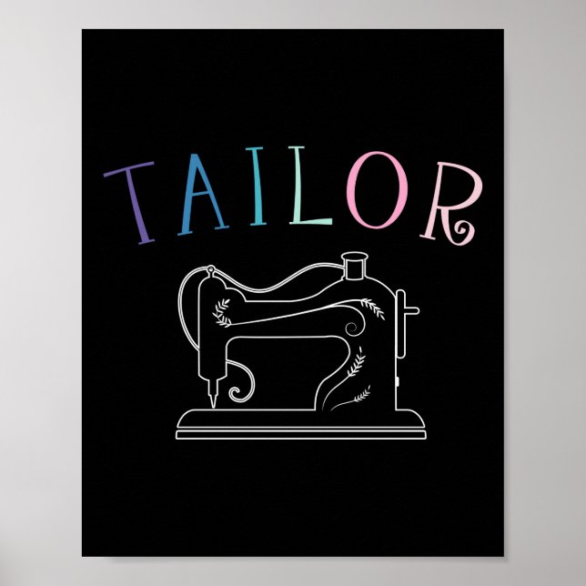 Sewing Machine Tailor Poster (Front)