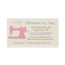 Sewing Machine Tailor Seamstress Business Card