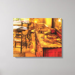 Sewing Machine  - The Sewing Room Canvas Print