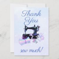 Sewing Machine Vintage Blue Flat