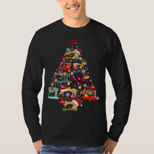 Sewing Machines Christmas Tree Quilt Sewing Lovers T-Shirt