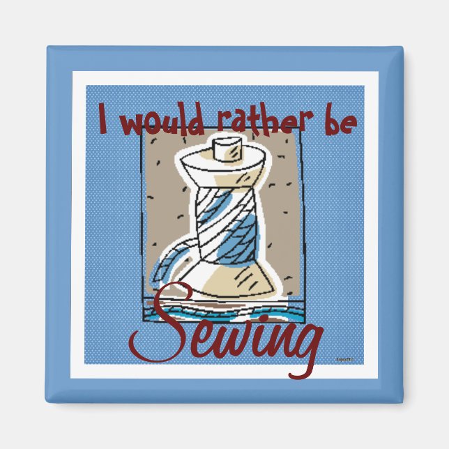 Sewing Magnet (blue) (Front)