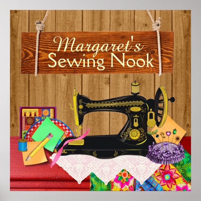 Sewing Nook Sign - Poster - SRF (Front)