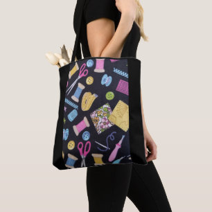 sewing notions tote bag