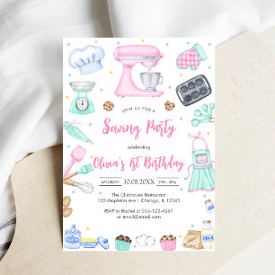 Sewing Party Birthday Invitation