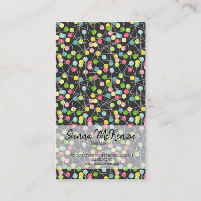 Sewing pattern business card (Front)