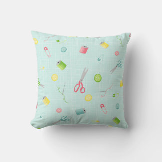 Sewing pattern throw pillow