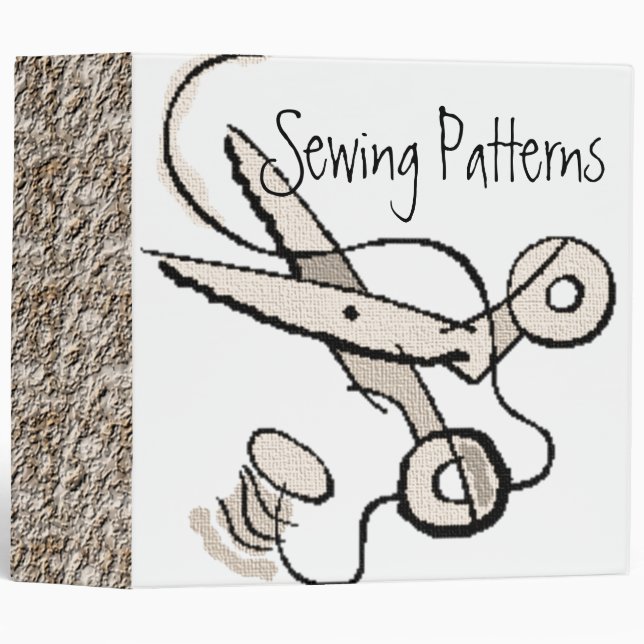 Sewing Patterns Binder (Front/Spine)