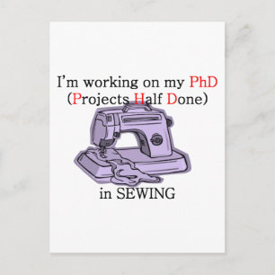 Sewing PhD Postcard