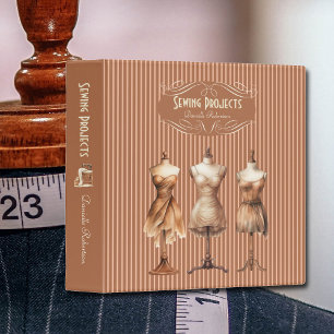 Sewing Projects Dress Forms Pinstriped Binder