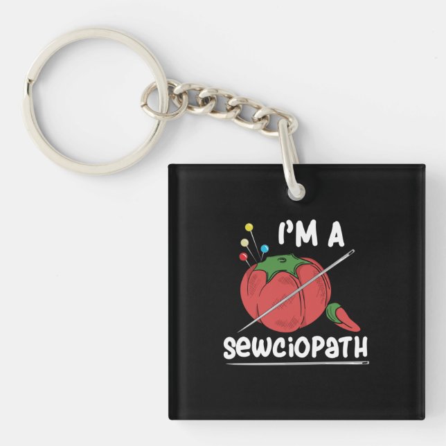 Sewing Quilting Gifts Keychain (Front)