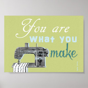 Sewing quote poster