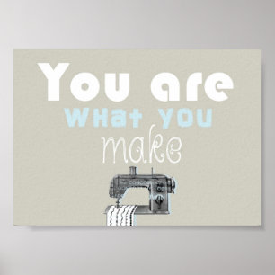 Sewing quote poster