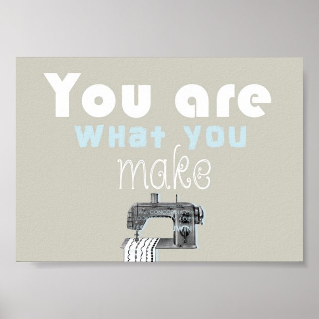 Sewing quote poster (Front)