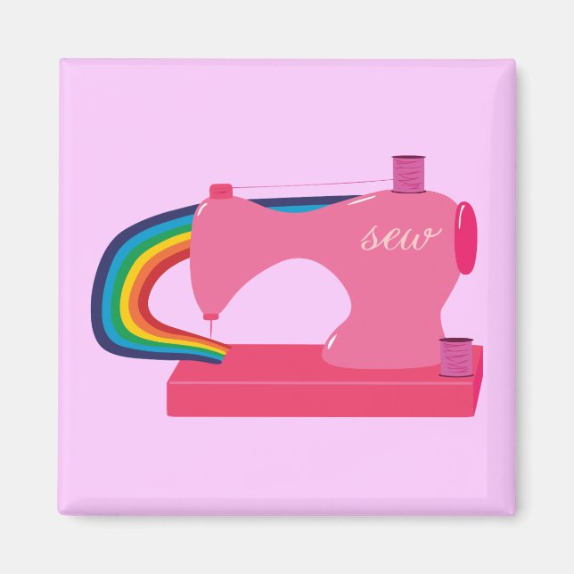 Sewing Rainbows Magnet (Front)