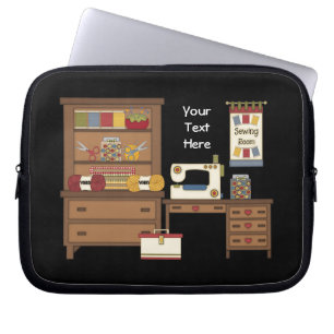 Sewing Room 1 (customizable) Laptop Sleeve