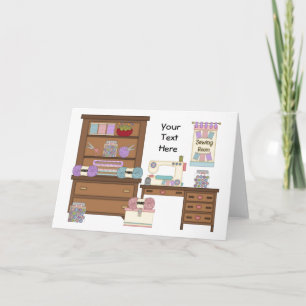 Sewing Room 2 (personalized) Card