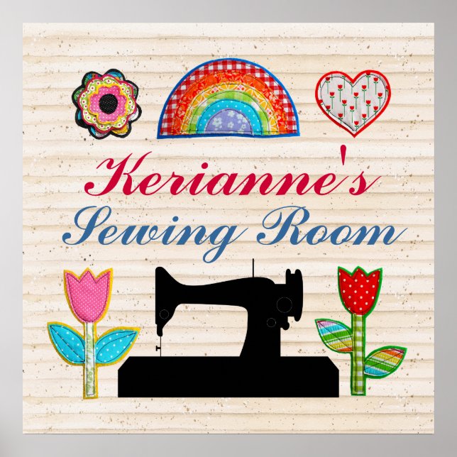 Sewing Room - House Sign Poster - SRF (Front)