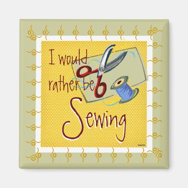 Sewing Scissors Magnet  (Front)