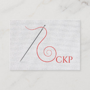 Sewing Seamstress Designer Business Card