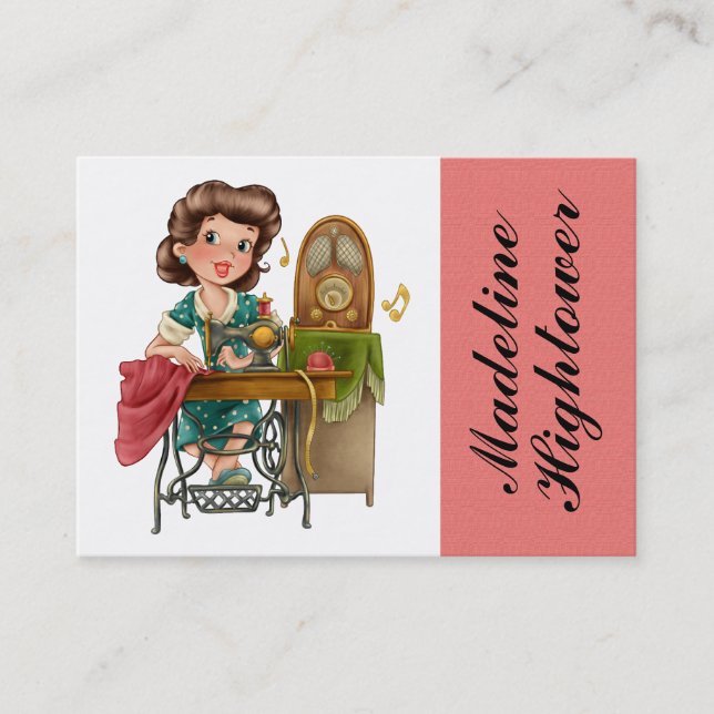 Sewing / Seamstress / Fashion - SRF Business Card (Front)