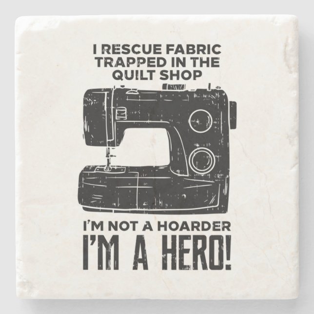 Sewing Sewing Machine Stone Coaster (Front)