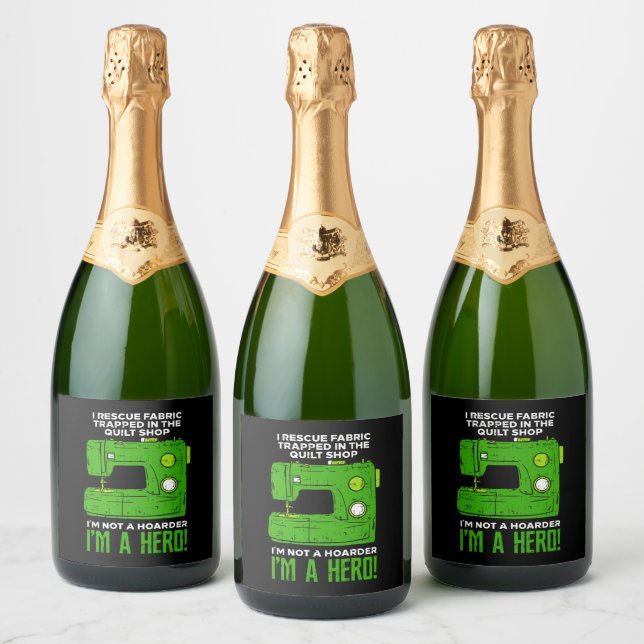Sewing Sparkling Wine Label (Bottles)