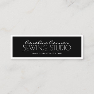 Sewing Studio Black & White Bordered Card