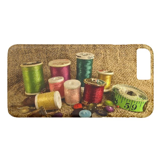 Sewing Supplies iPhone 8/7 Plus Case (Back (Horizontal))